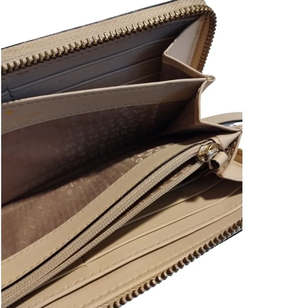 KATE SPADE Neda‎ Grove Street Knowledge Full Zip Long Continental Wallet Leather